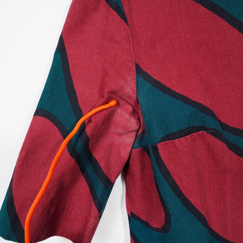 Vintage 1960s Marimekko Mod Op Art Cotton Shift Dress – Size 36 (S) - Picture 9 of 11